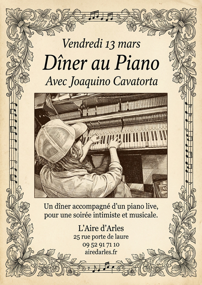 Diner au piano avec Joaquino Cavatorta