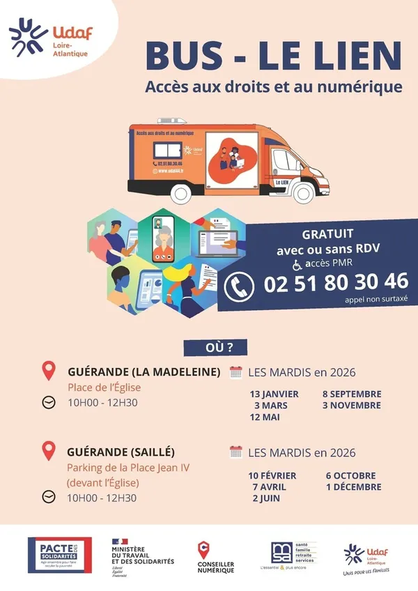 Permanence Bus "Le Lien, accès aux droits et au numérique"