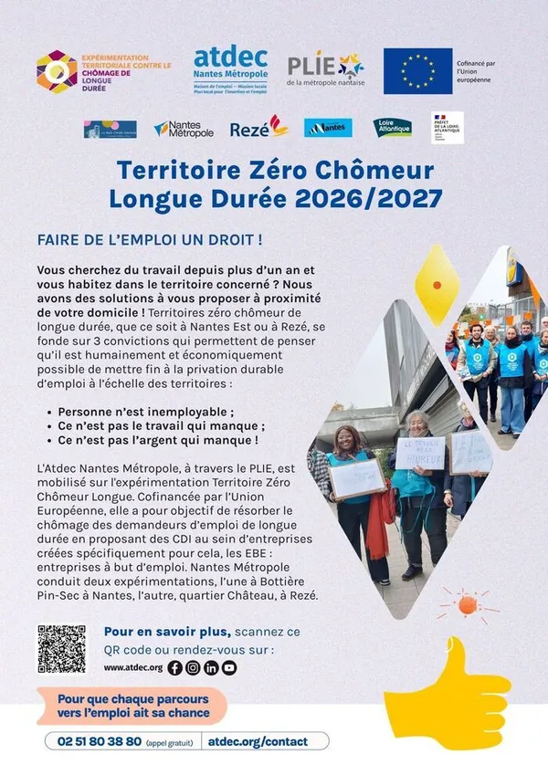 Info Coll' - Découvrir Territoire Zéro Chômeur Longue Durée à Rezé