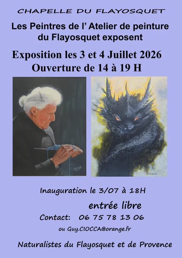 Exposition - Les peintres de l'atelier de peinture du Flayosquet exposent
