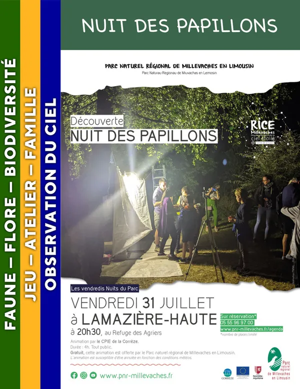MILLEVACHES - Nuit des papillons
