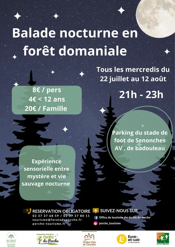 Balade nocturne en forêt domaniale de Senonches
