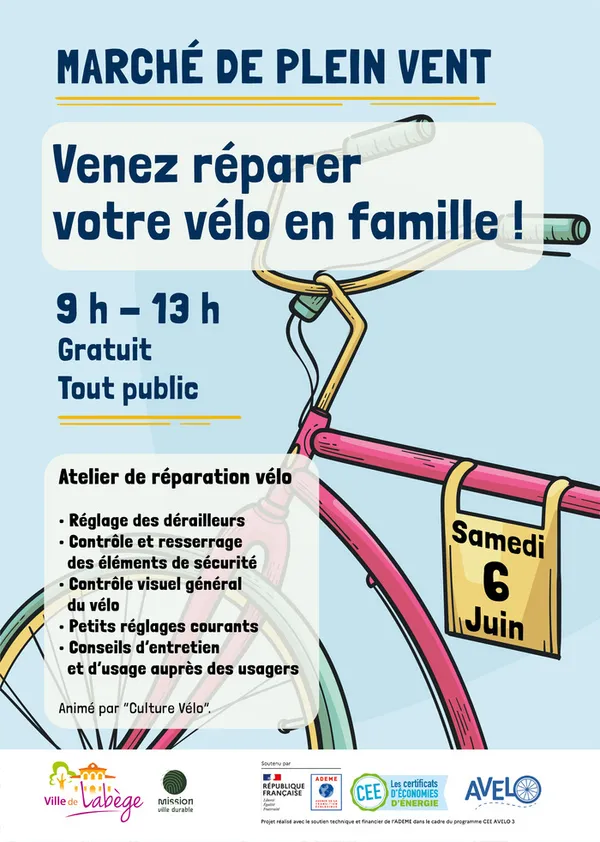 Atelier : venez réparer votre vélo en famille !