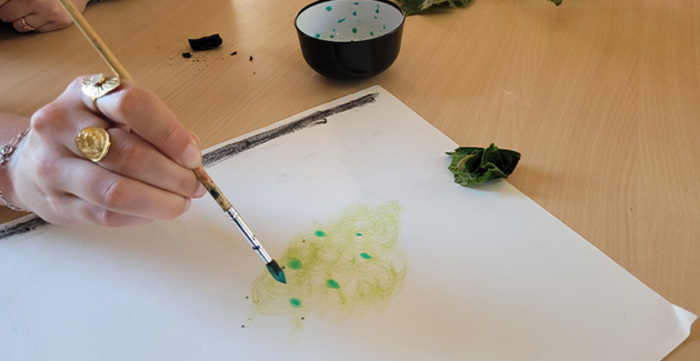 Atelier "Peindre avec des végétaux" 3-6 ans