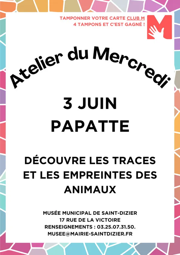 Atelier du Mercredi : papatte 🐾