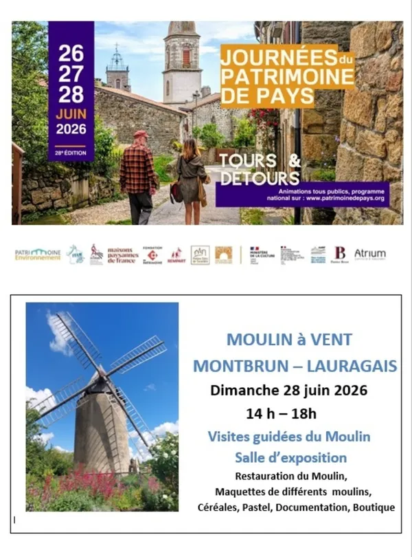 Journées du Patrimoine de Pays : visites guidées du moulin à vent