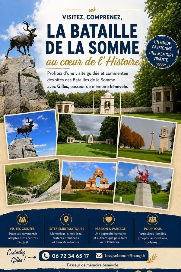 Visites guidées des champs de bataille de la Somme