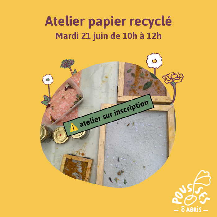 Atelier papier recyclé
