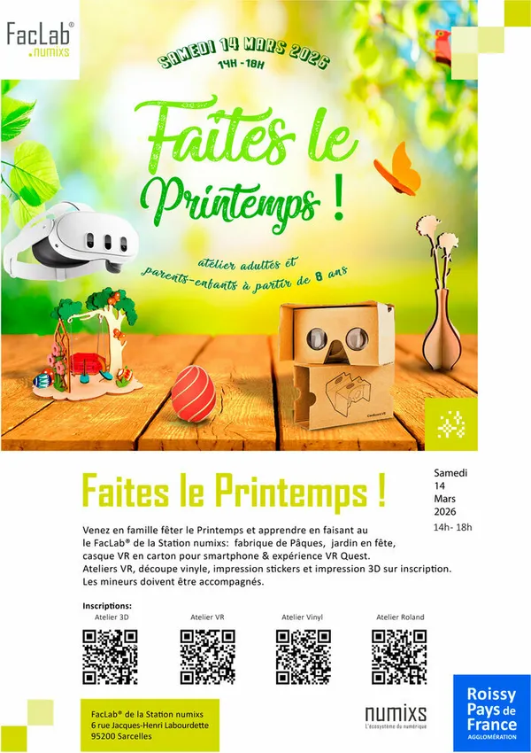 Faites le Printemps ! au FacLab® numixs