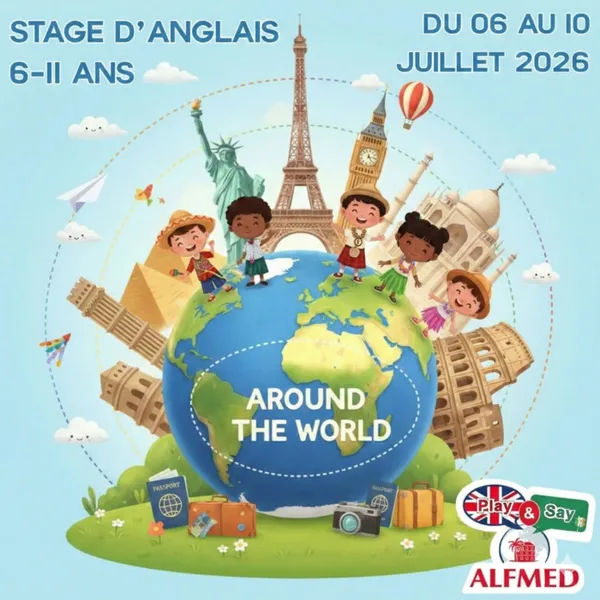 Stage d'anglais PLAY & SAY (6-11 ans) - Around the world