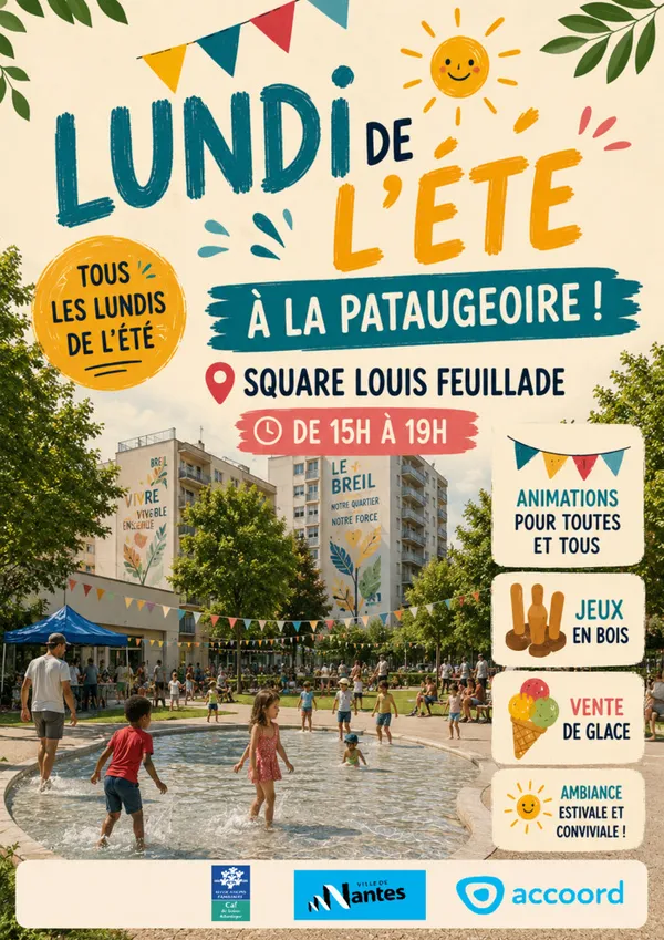 Lundi de l'été à la pataugeoire