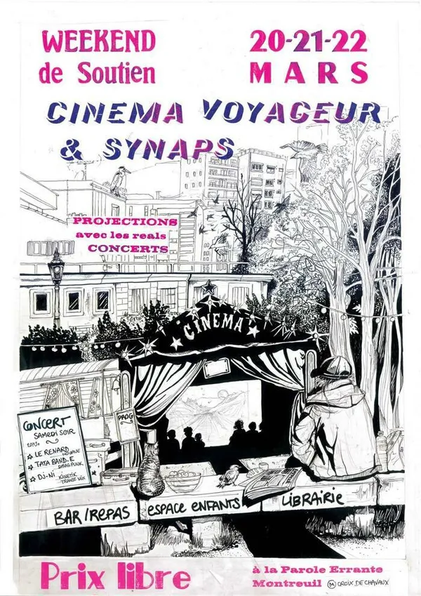Week-end de soutien Synaps et Cinéma-voyageur