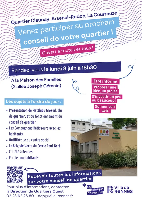 Conseil de Quartier Cleunay / Arsenal-Redon / La Courrouze