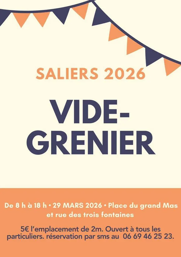 Vide-grenier à Saliers
