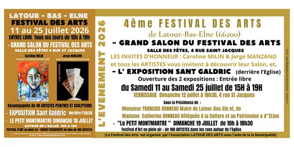 4ème  FESTIVAL DES ARTS de LATOUR-BAS-ELNE