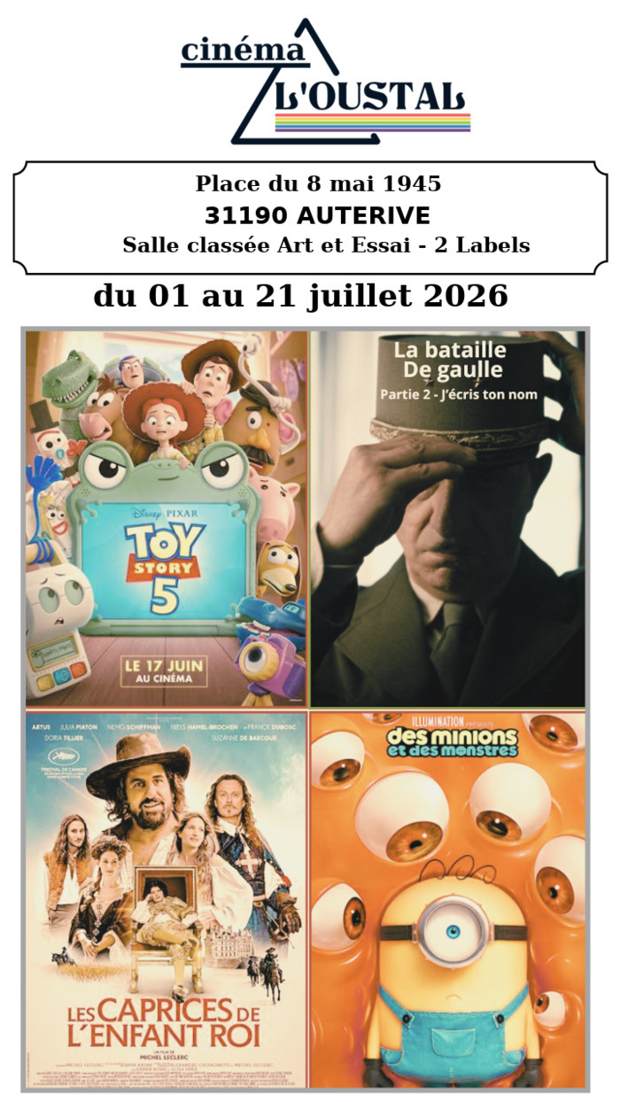 Programme du cinéma l'Oustal