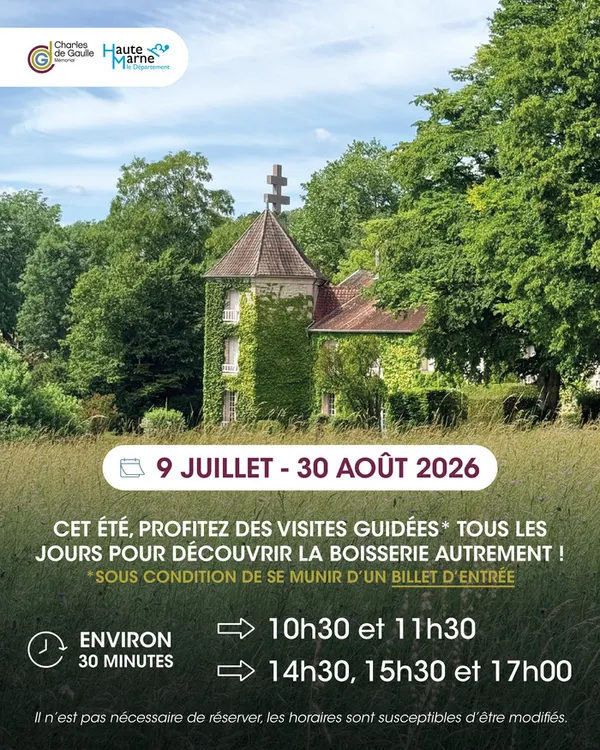 Des visites guidées cet été à la Boisserie !