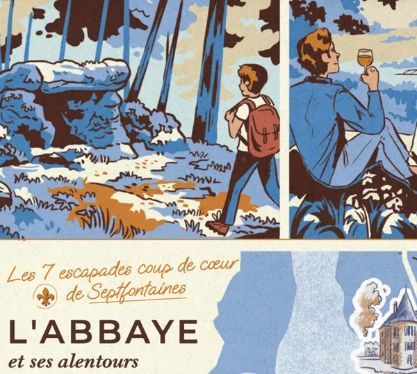 Inauguration des 7 escapades coup de coeur de Septfontaines, en présence de l'illustratrice