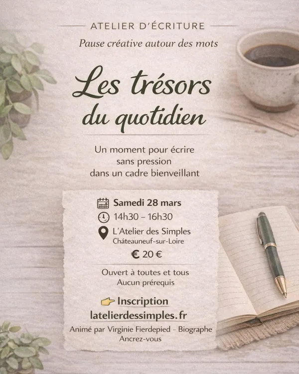 Atelier d'écriture - Pause créative autour des mots