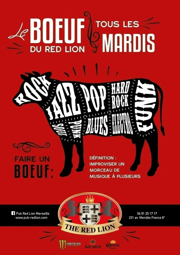 Le bœuf du Red Lion
