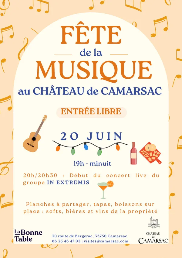 Fête de la musique au château de Camarsac