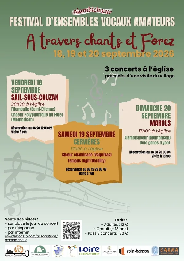 Festival A travers chants et Forez - 19 septembre à 17h00