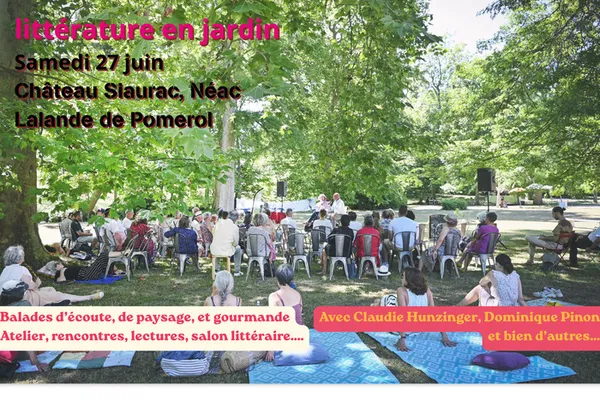 Festival Littérature en jardin : Samedi 27 juin (J6)