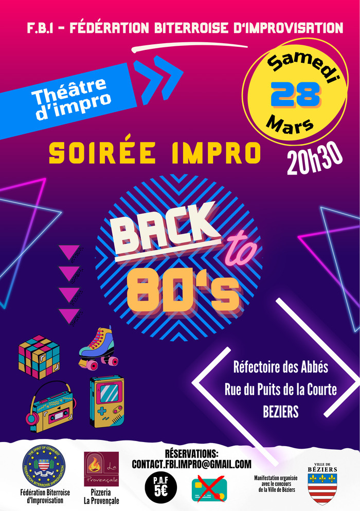 Soirée impro spéciale Années 80 by la FBI