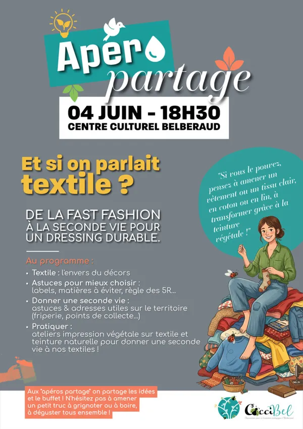 Apéro partage : Et si on parlait textile ?