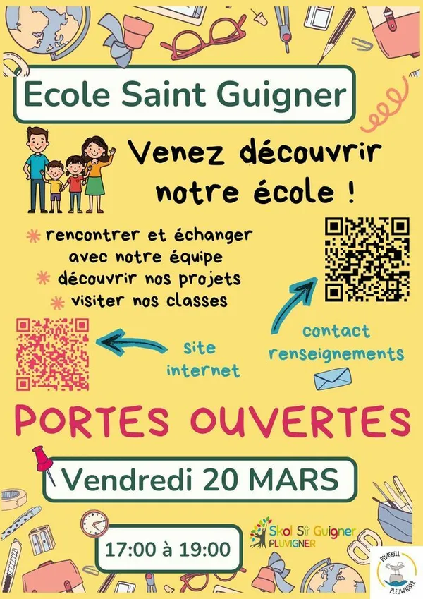Portes ouvertes de l'école Saint Guigner à Pluvigner