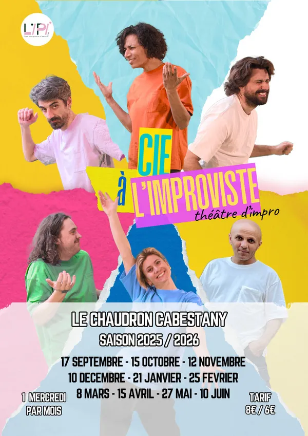 Théâtre d'impro avec La Cie à l'improviste au Chaudron de Cabestany