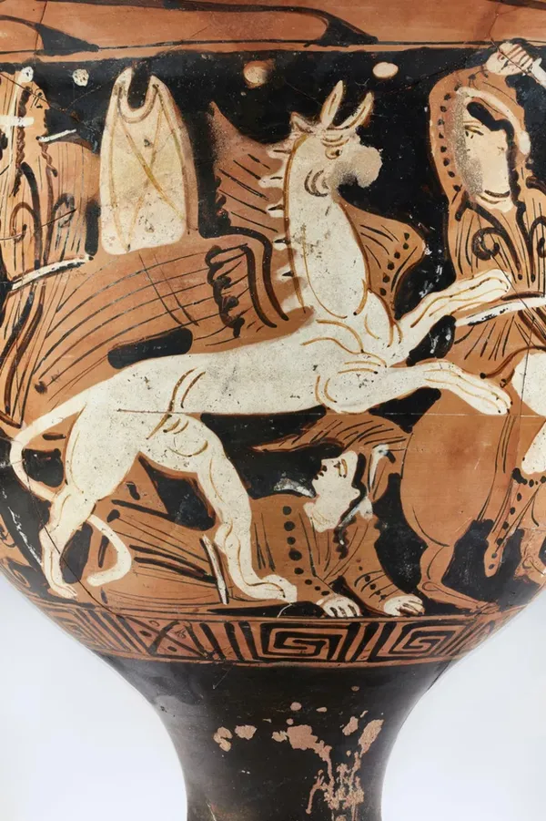 Peinture grecque et animaux imaginaires