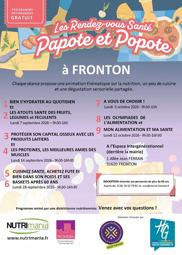 Les rendez-vous santé PAPOTE & POPOTE