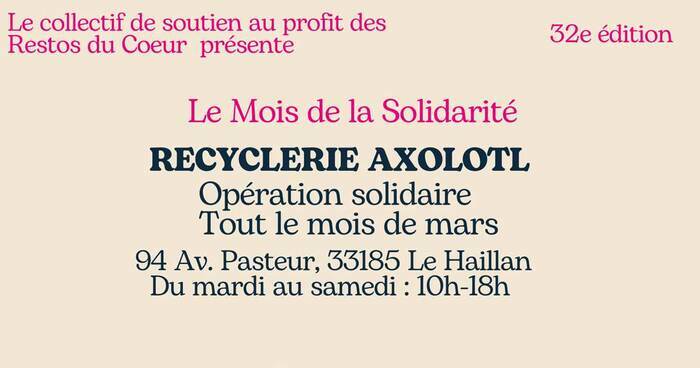 Opération solidaire Restos du cœur