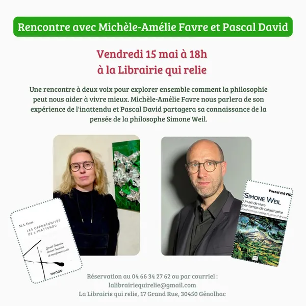 Rencontre avec Michèle-Amélie Favre et Pascal David