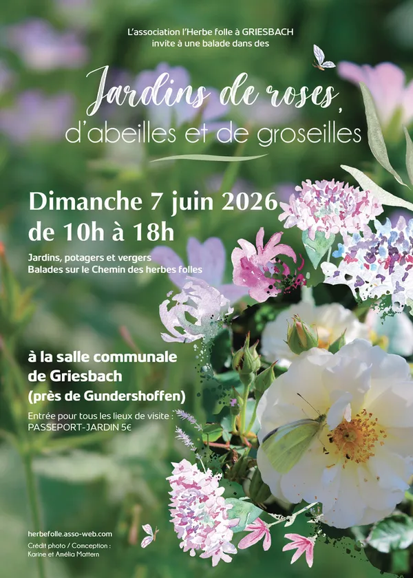 Jardins de roses, d'abeilles et de groseilles