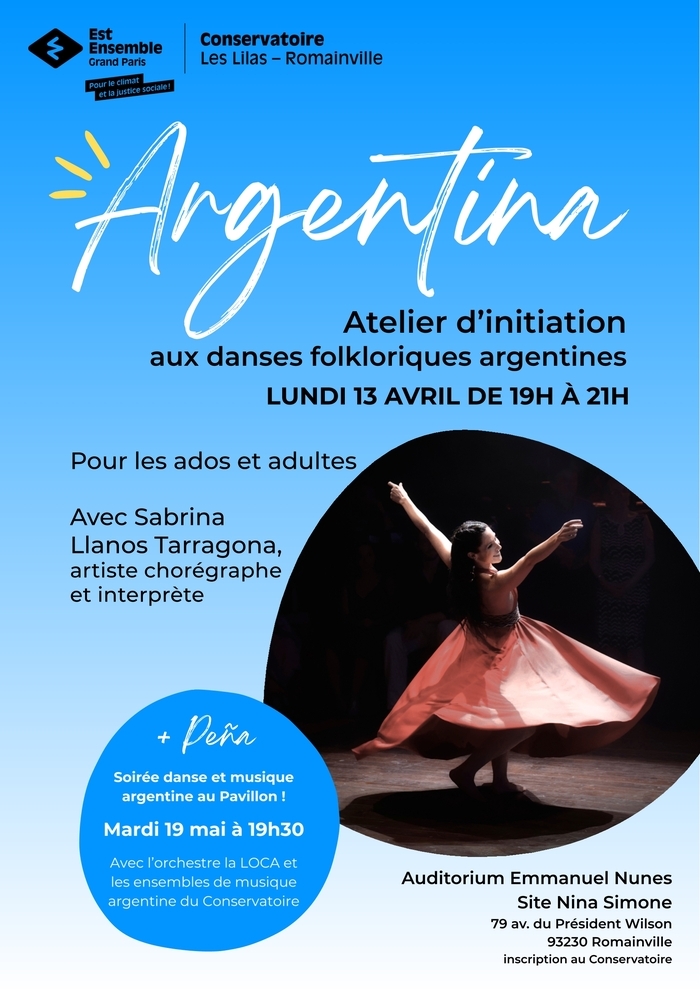Atelier d'initiation aux danses folkloriques argentines