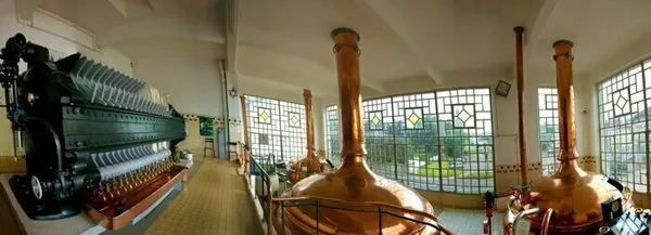 Démonstration de brassage au sein du musée