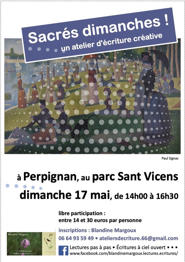 "Sacrés dimanches !" • Atelier d'écriture en plein air