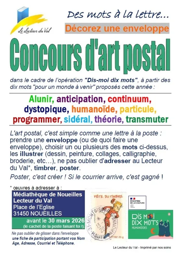"Dis-moi dix mots" pour un monde à venir : concours d'Art Postal