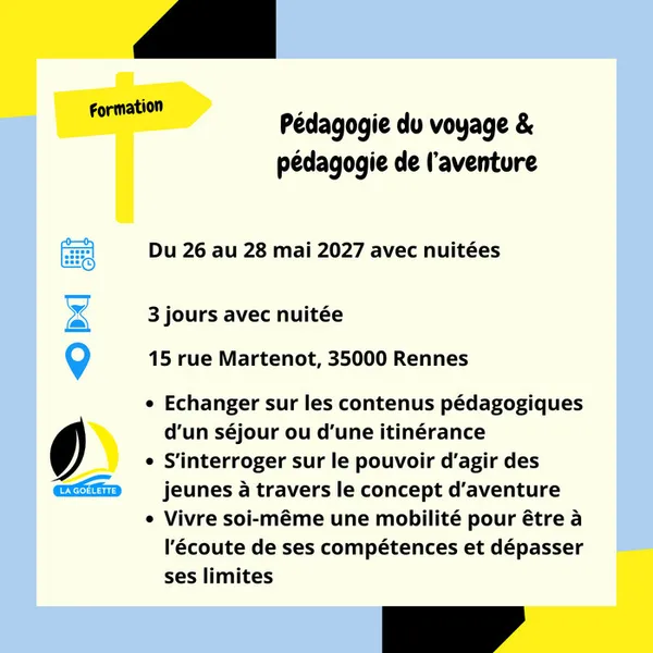 Formation : Pédagogie du voyage - pédagogie de l'aventure