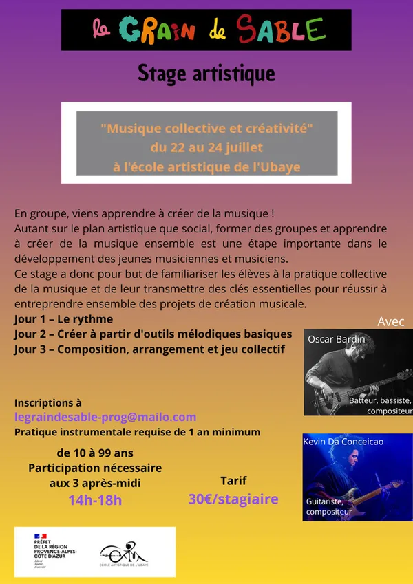 Stage artistique