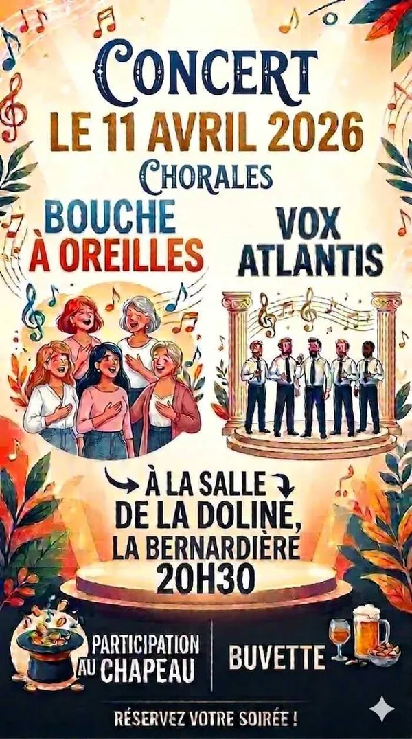Concert Chorales par l'association Bouche à Oreilles et Vox Atlantis