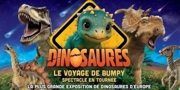 Dinosaures: Le voyage de Bumpy®, l'exposition-spectacle à Bourg en Bresse - Tour 2026