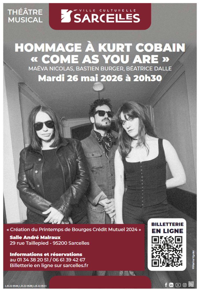 Hommage à Kurt Cobain "Come as you are" Maëva Nicolas, Bastien Burger, Béatrice Dalle