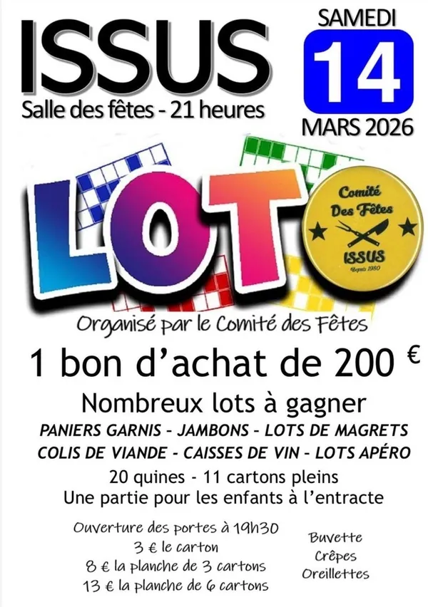 Loto du Comité des fêtes d'Issus