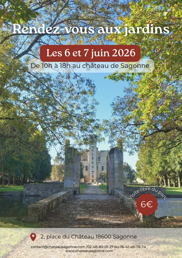 visite du parc, des jardins et du Château de Sagonne
