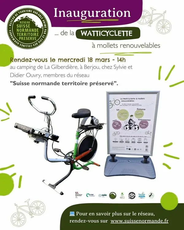 Inauguration de la watticyclette à mollets renouvelables !