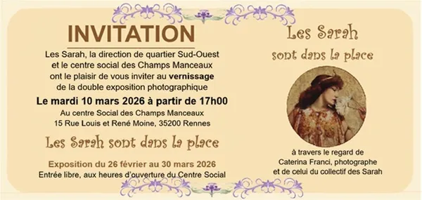 Vernissage de l'exposition " Les Sarah sont dans la place " à Bréquigny