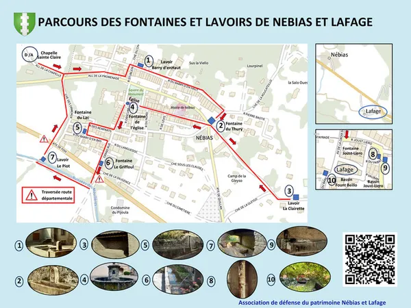 Randonnée : parcours des fontaines et lavoirs de Nébias et Lafage